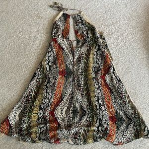 LaRoK 100% Silk Halter Dress